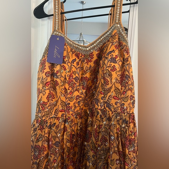 Ethnic Indian Wear Dresses & Skirts - Mustard Yellow Gown (dress)